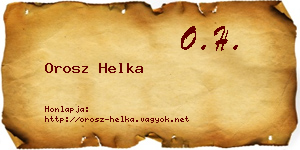 Orosz Helka névjegykártya